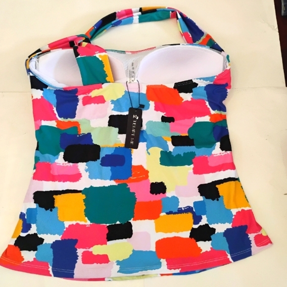 Tempt Me One Piece Tankini Bathing Suits for Women One Shoulder Swim Top. 18W - Picture 5 of 11